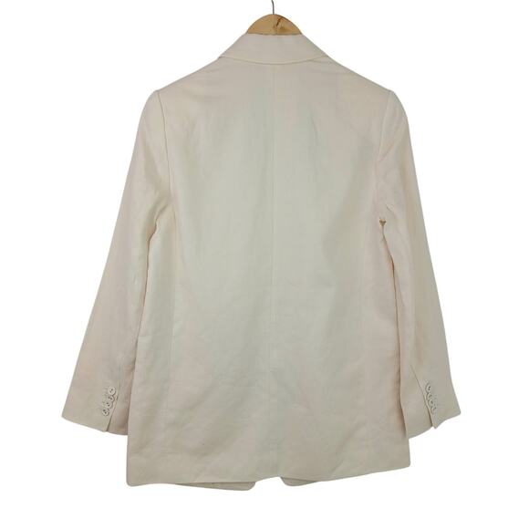 Everlane SZ 00 The Oversized Blazer in Linen Bone $178 NWT - Picture 4 of 6